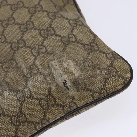 GUCCI GG Supreme Shoulder Bag PVC Beige Gold 295257 Auth 138218 - Picture 10 of 16